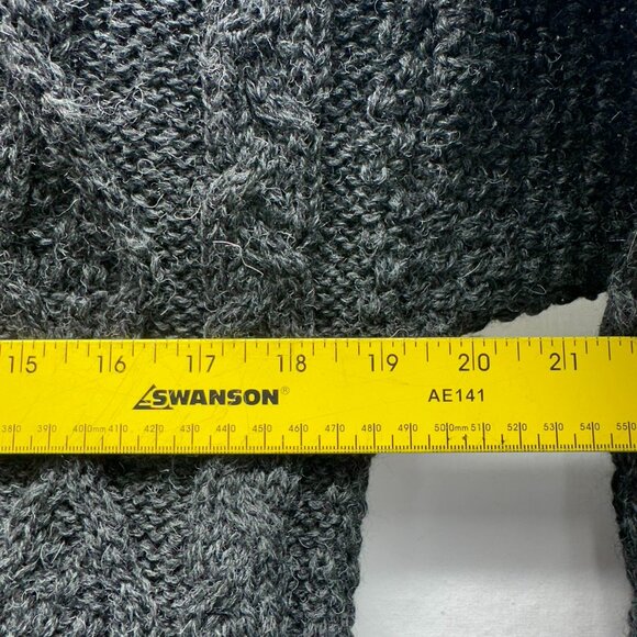 Aran Crafts Aran Islands-motif Made in Ireland 100% Wool Pullover Sweater Small - Picture 8 of 9